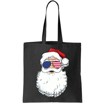 Santa Claus Patriotic USA Sunglasses Christmas In July Santa Bag