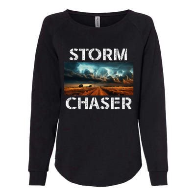 Storm Chaser Picture Extreme Weather Meteorologist Womens California Wash Sweatshirt