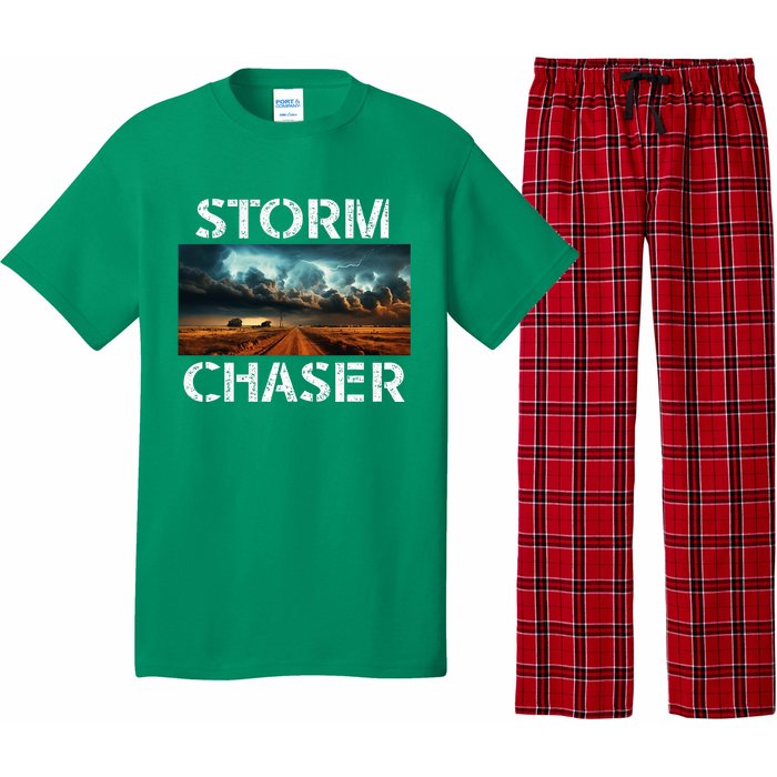 Storm Chaser Picture Extreme Weather Meteorologist Pajama Set