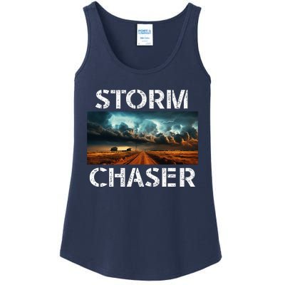 Storm Chaser Picture Extreme Weather Meteorologist Ladies Essential Tank