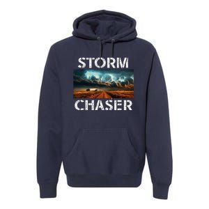 Storm Chaser Picture Extreme Weather Meteorologist Premium Hoodie