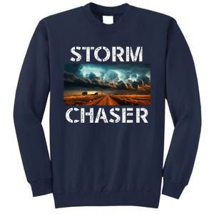 Storm Chaser Picture Extreme Weather Meteorologist Tall Sweatshirt