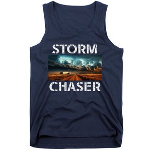 Storm Chaser Picture Extreme Weather Meteorologist Tank Top