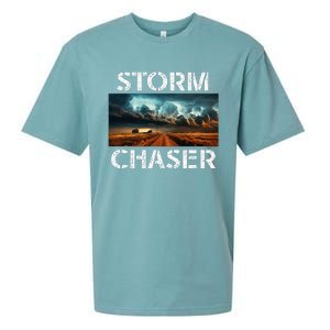 Storm Chaser Picture Extreme Weather Meteorologist Sueded Cloud Jersey T-Shirt