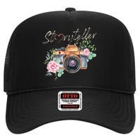 Storyteller Camera Photography Photographer Cameraman Ideas High Crown Mesh Back Trucker Hat