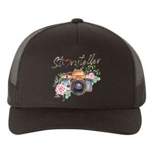 Storyteller Camera Photography Photographer Cameraman Ideas Yupoong Adult 5-Panel Trucker Hat