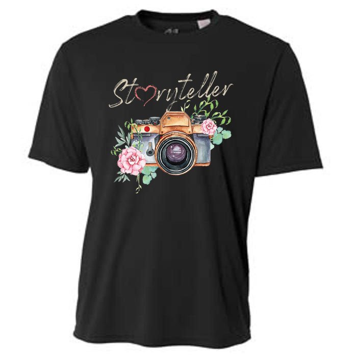 Storyteller Camera Photography Photographer Cameraman Ideas Cooling Performance Crew T-Shirt