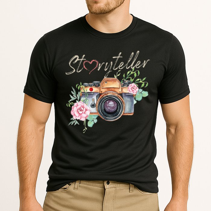 Storyteller Camera Photography Photographer Cameraman Ideas Cooling Performance Crew T-Shirt