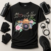 Storyteller Camera Photography Photographer Cameraman Ideas Cooling Performance Crew T-Shirt