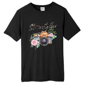 Storyteller Camera Photography Photographer Cameraman Ideas Tall Fusion ChromaSoft Performance T-Shirt