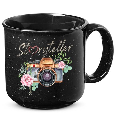 Storyteller Camera Photography Photographer Cameraman Ideas 15oz Campfire Ceramic Mug