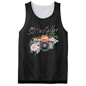 Storyteller Camera Photography Photographer Cameraman Ideas Mesh Reversible Basketball Jersey Tank