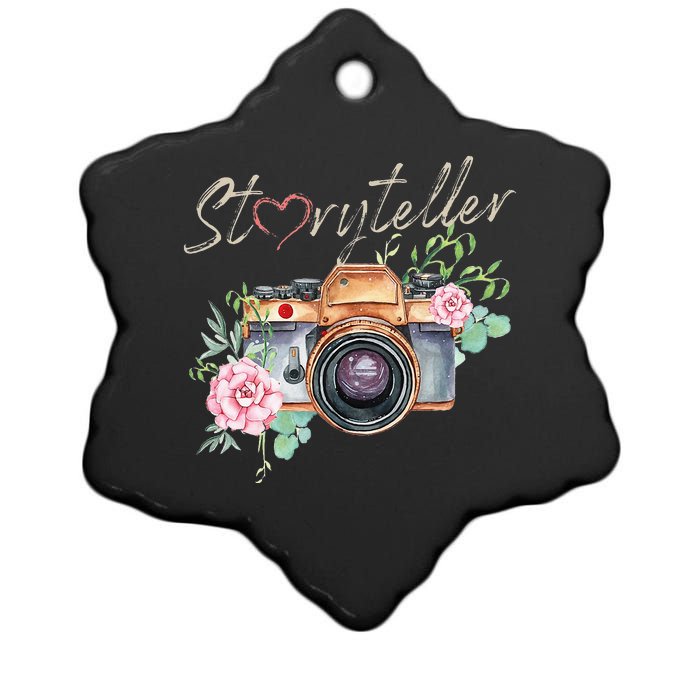 Storyteller Camera Photography Photographer Cameraman Ideas Ceramic Star Ornament