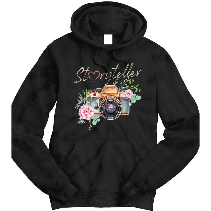 Storyteller Camera Photography Photographer Cameraman Ideas Tie Dye Hoodie