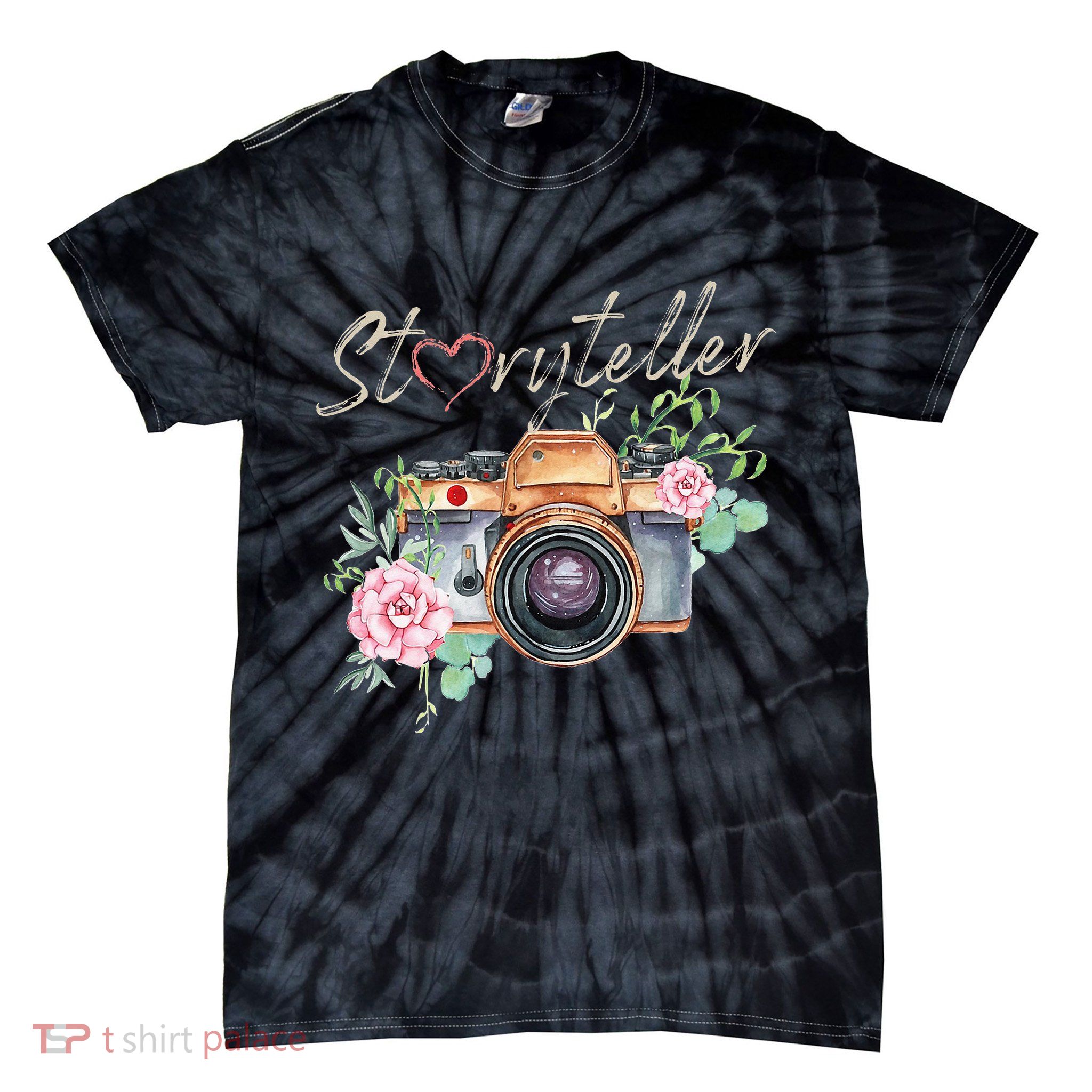 Storyteller Camera Photography Photographer Cameraman Ideas Tie-Dye T-Shirt