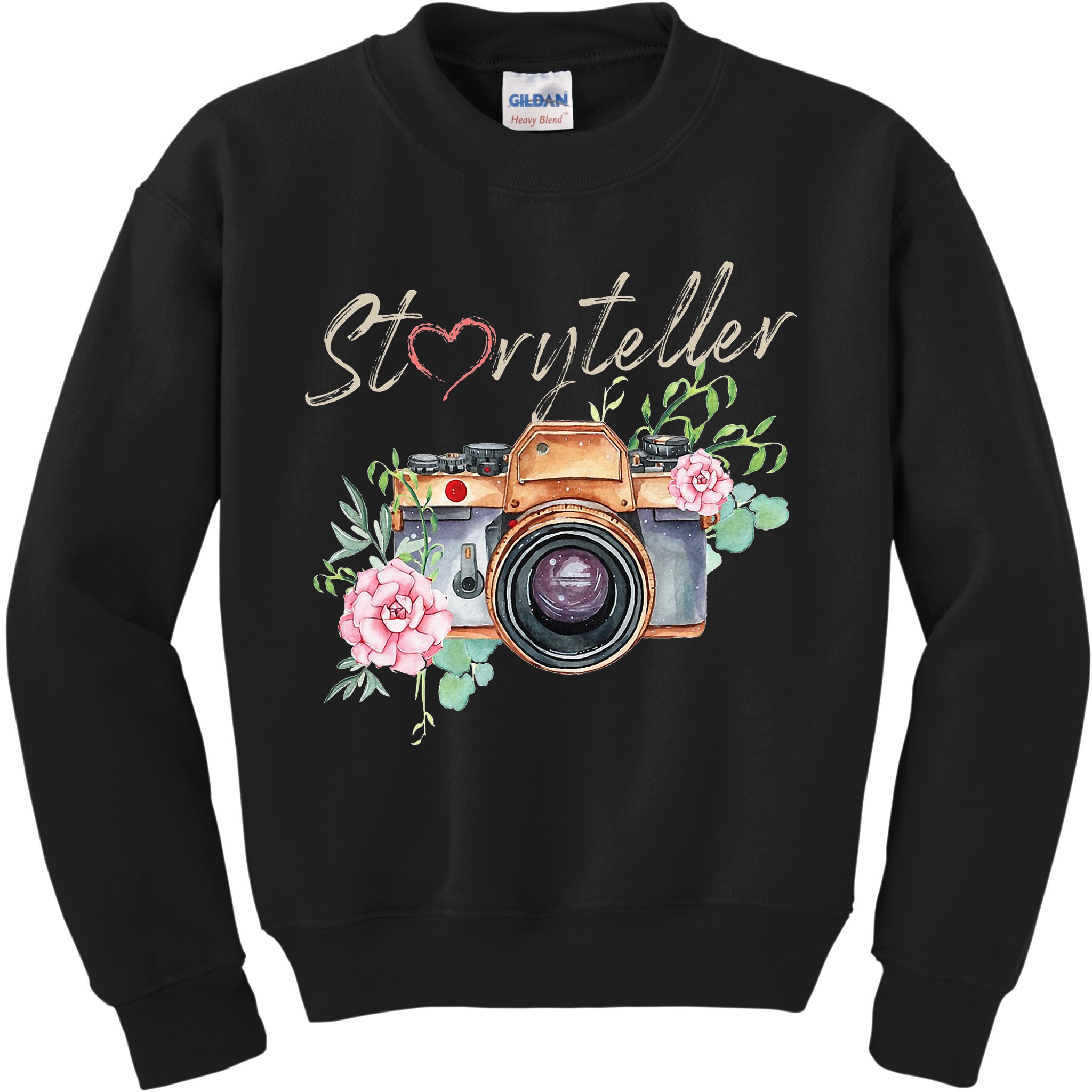 Storyteller Camera Photography Photographer Cameraman Ideas Kids Sweatshirt