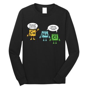 Science Chemistry Periodic Table Funny Scientist Nerd Geeks Long Sleeve Shirt