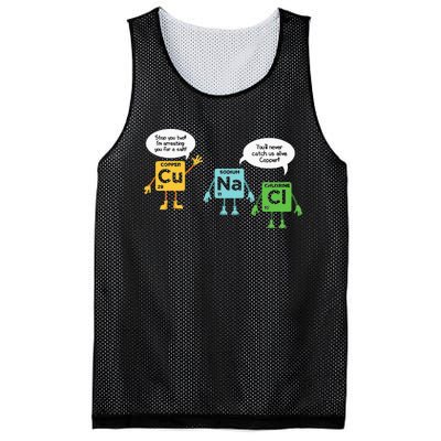 Science Chemistry Periodic Table Funny Scientist Nerd Geeks Mesh Reversible Basketball Jersey Tank