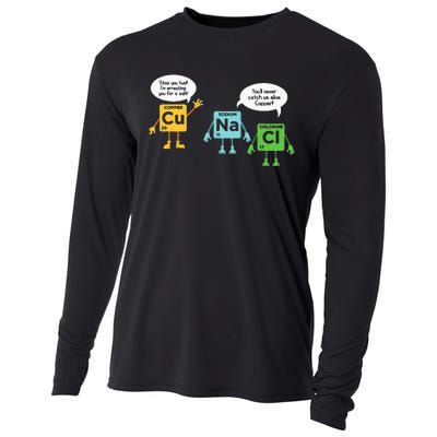 Science Chemistry Periodic Table Funny Scientist Nerd Geeks Cooling Performance Long Sleeve Crew