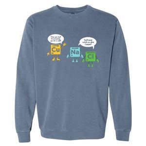 Science Chemistry Periodic Table Funny Scientist Nerd Geeks Garment-Dyed Sweatshirt