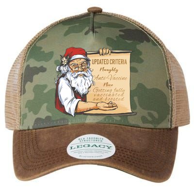 Santa Claus Pro Vaccine Christmas List Legacy Tie Dye Trucker Hat