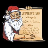Santa Claus Pro Vaccine Christmas List City Backpack