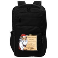 Santa Claus Pro Vaccine Christmas List Impact Tech Backpack