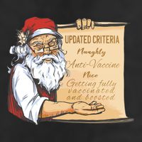 Santa Claus Pro Vaccine Christmas List 25L Jumbo Tote