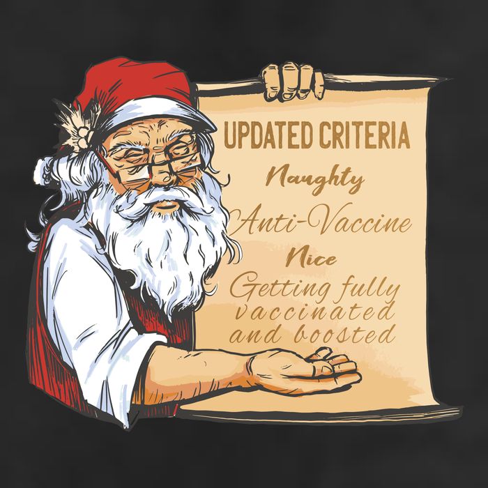 Santa Claus Pro Vaccine Christmas List 25L Jumbo Tote