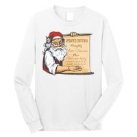 Santa Claus Pro Vaccine Christmas List Long Sleeve Shirt