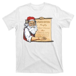 Santa Claus Pro Vaccine Christmas List T-Shirt