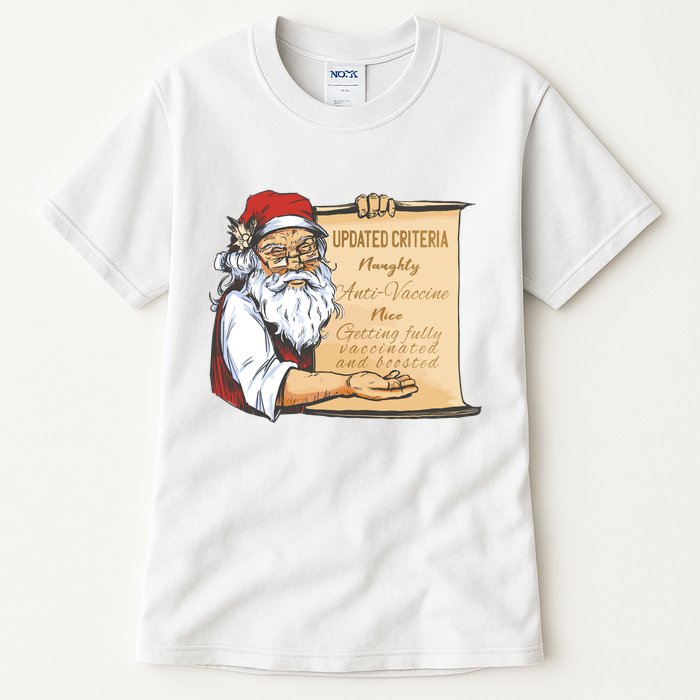 Santa Claus Pro Vaccine Christmas List Tall T-Shirt
