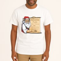 Santa Claus Pro Vaccine Christmas List Tall T-Shirt
