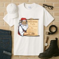 Santa Claus Pro Vaccine Christmas List Tall T-Shirt