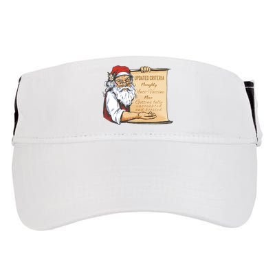 Santa Claus Pro Vaccine Christmas List Adult Drive Performance Visor