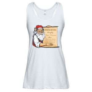 Santa Claus Pro Vaccine Christmas List Ladies Essential Flowy Tank