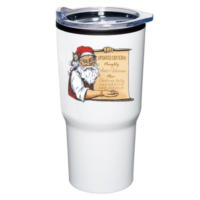 Santa Claus Pro Vaccine Christmas List Tumbler