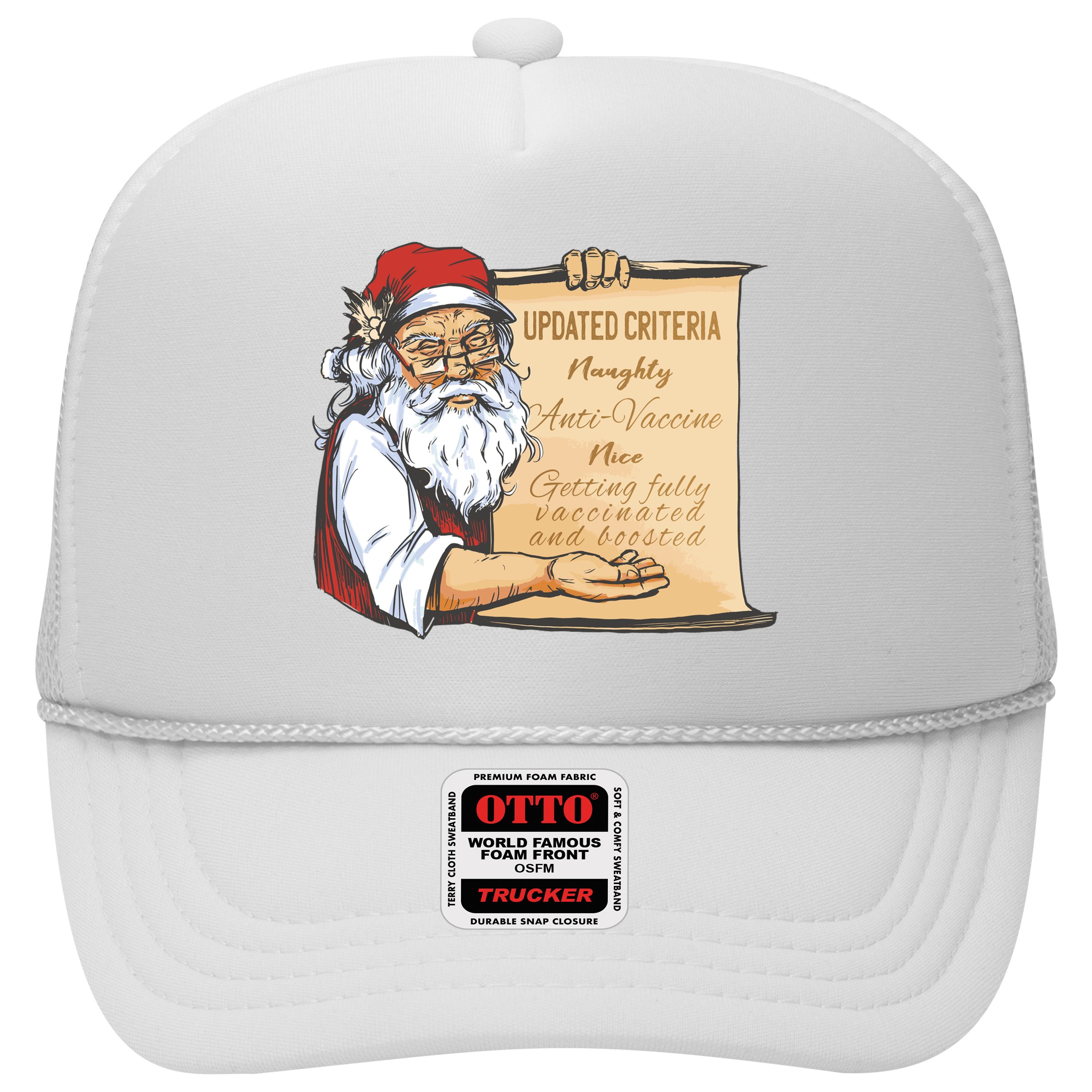 Santa Claus Pro Vaccine Christmas List Hat