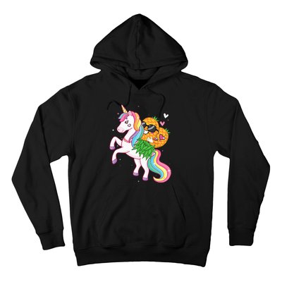 Swingers Couple Pineapple Swinging On A Unicorn Swinger Hoodie