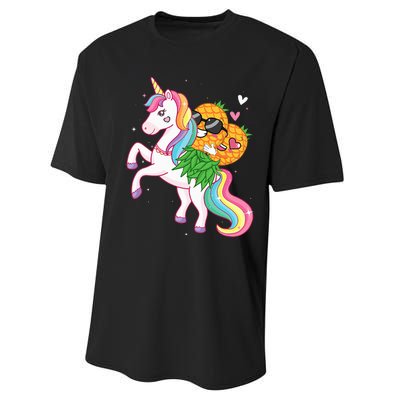 Swingers Couple Pineapple Swinging On A Unicorn Swinger Performance Sprint T-Shirt