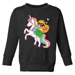 Swingers Couple Pineapple Swinging On A Unicorn Swinger Toddler Sweatshirt