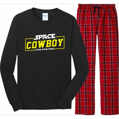 Space Cowboy Pew Pew Pew Long Sleeve Pajama Set