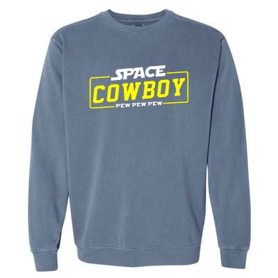 Space Cowboy Pew Pew Pew Garment-Dyed Sweatshirt