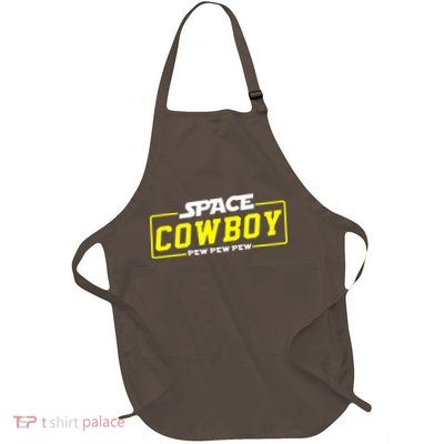 Space Cowboy Pew Pew Pew Full-Length Apron With Pockets