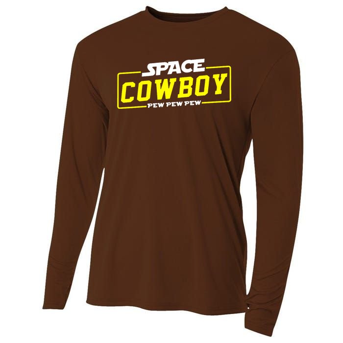 Space Cowboy Pew Pew Pew Cooling Performance Long Sleeve Crew