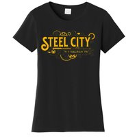 Steel City Pittsburgh Pennsylvania 412 Home Retro Women's T-Shirt