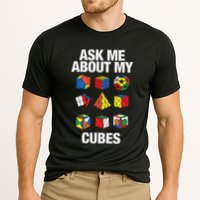 Speed Cubing Puzzle Cuber Cube Ask Me About My Cubes Cooling Performance Crew T-Shirt