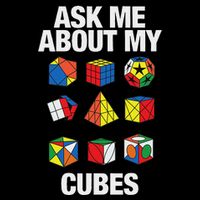 Speed Cubing Puzzle Cuber Cube Ask Me About My Cubes Cooling Performance Crew T-Shirt