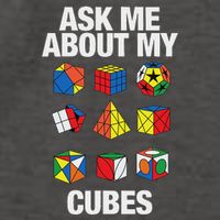 Speed Cubing Puzzle Cuber Cube Ask Me About My Cubes Vector Backpack