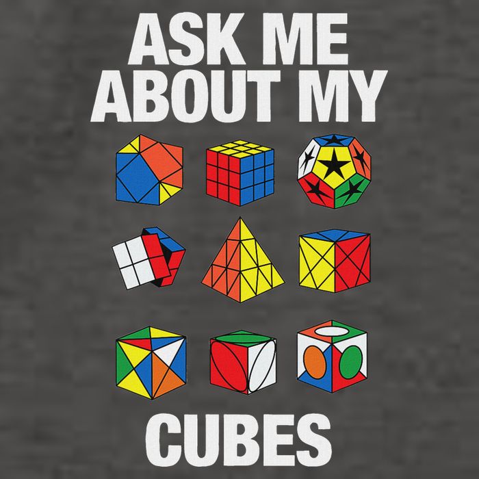 Speed Cubing Puzzle Cuber Cube Ask Me About My Cubes Vector Backpack